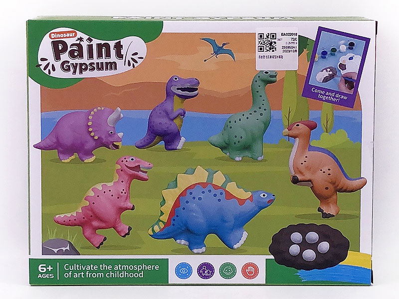 Paint Gypsum toys