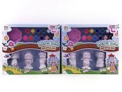 Painted Gypsum Moppet(2S) toys