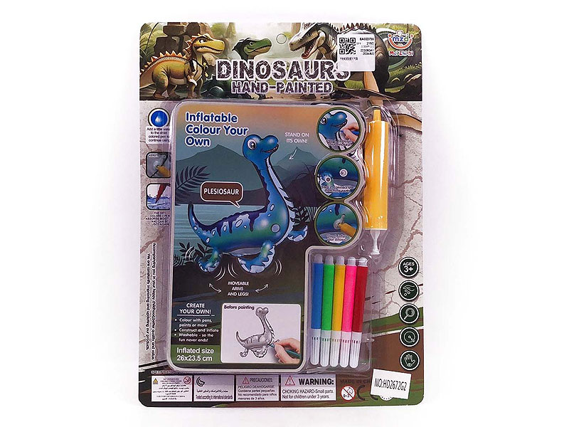 Painting Plesiosaurus toys