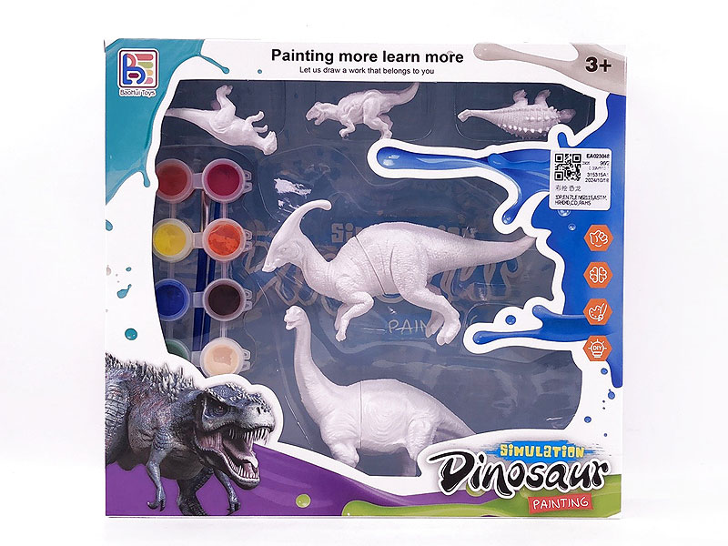 Painted Dinosaurs toys