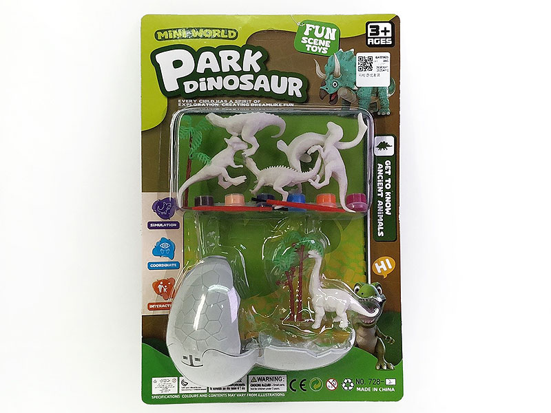 Painted Dinosaurs Set toys