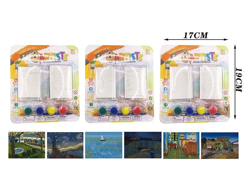 Painted Gypsum Landscape(3S) toys