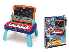 3in1 Drawing Board & Electronic Organ W/M toys