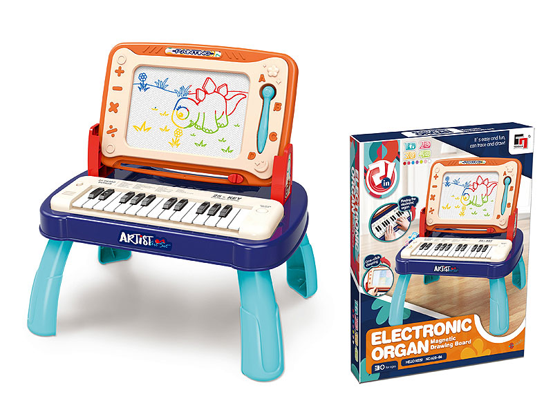 2in1 Drawing Board & Electronic Organ W/M toys