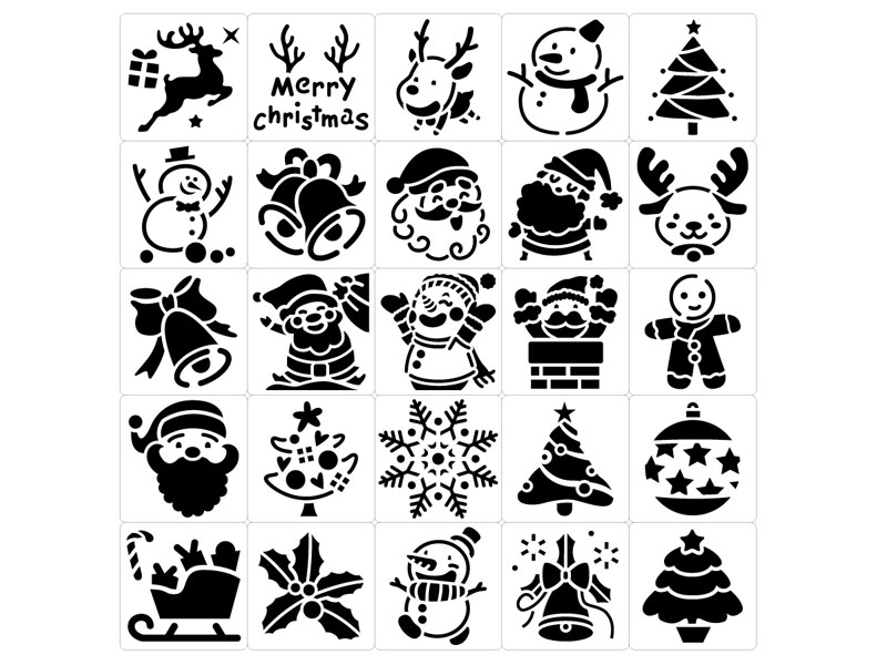 Christmas Painting Template toys
