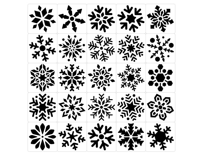 Snowflake Painting Template toys