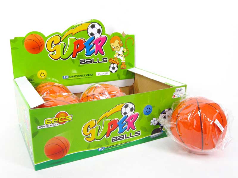 5"PU Baskeball(6in1) toys