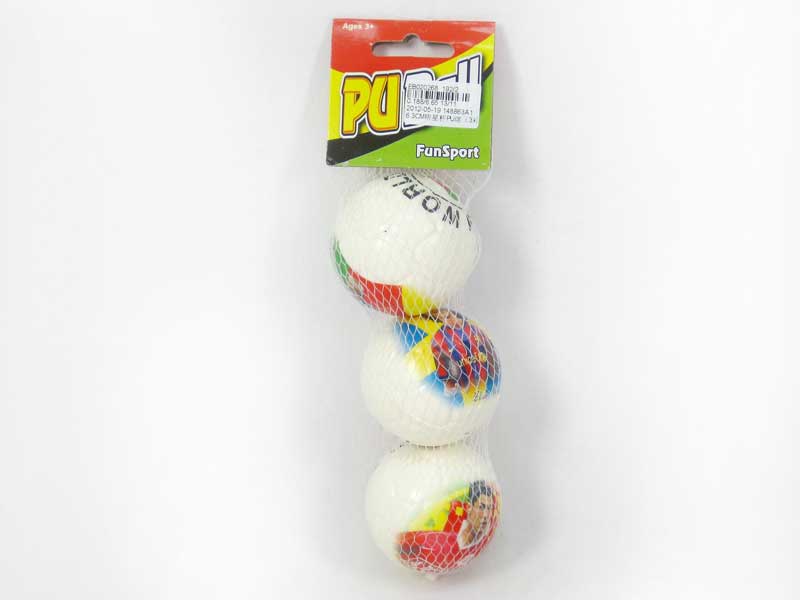 6.3cm PU Ball(3in1) toys