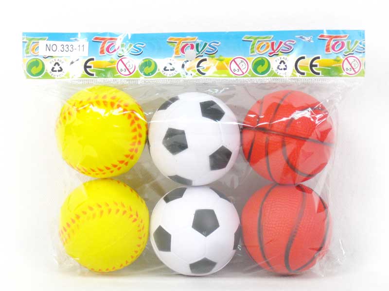 5CM Pu Ball(6in1) toys