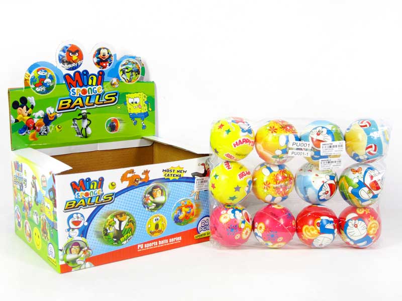 2.5"PU Ball(24in1) toys