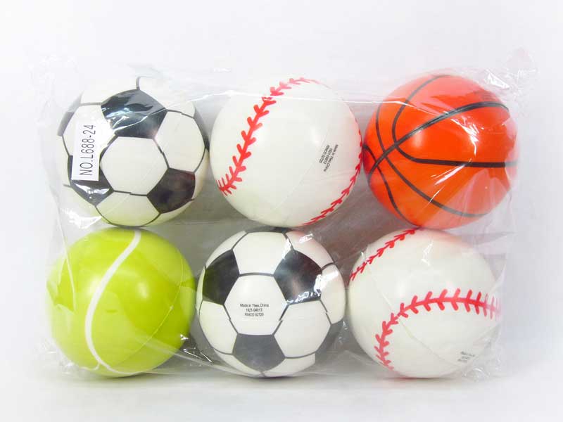 12CM Pu Ball(6in1) toys