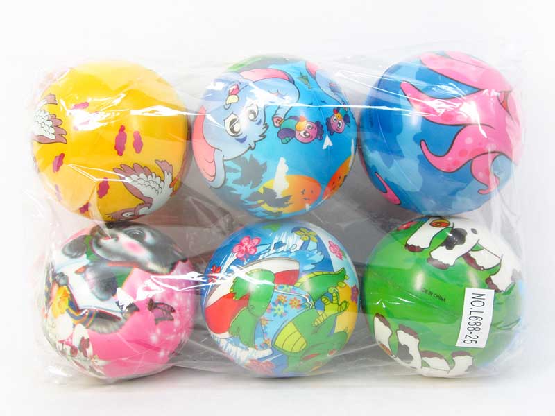 12CM Pu Ball(6in1) toys