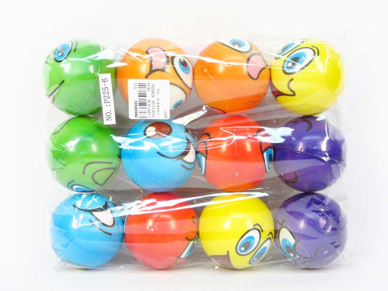 2.5inch PU Ball(12in1) toys