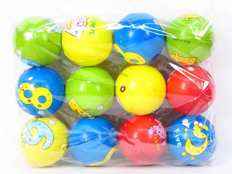 7.6CM PU Ball（12in1） toys