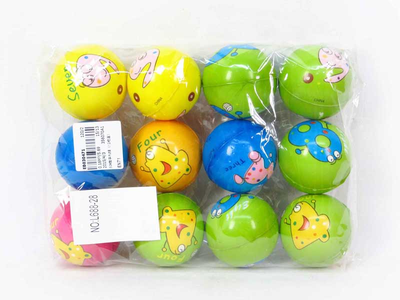 5CM PU Ball（12in1） toys