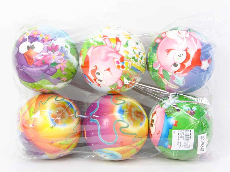 10CM PU Ball（6in1） toys