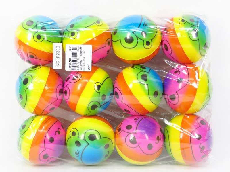 2.5inch PU Ball(12in1) toys