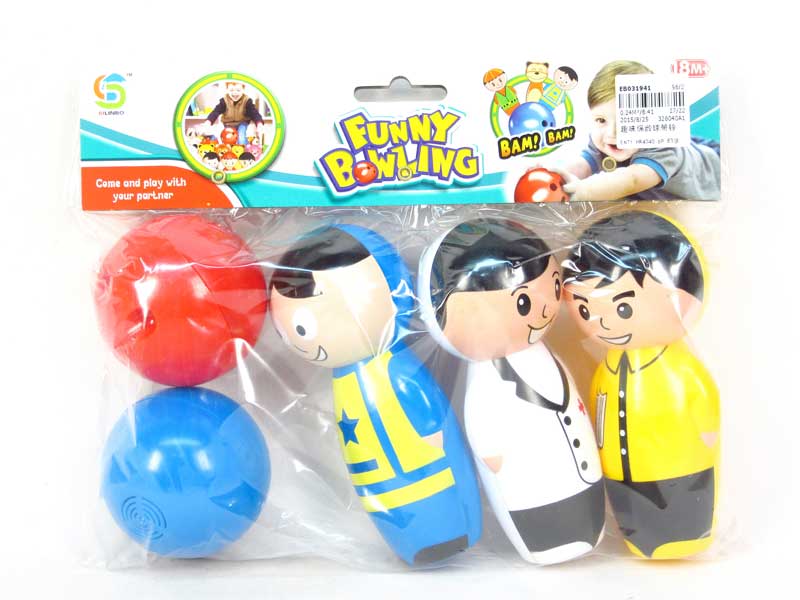 Bowling Game W/Bell toys
