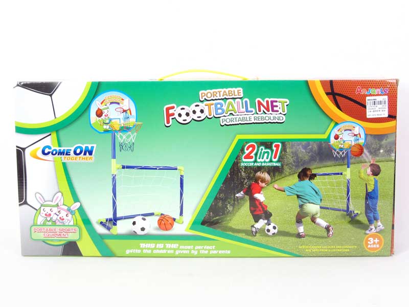 2in1 Basketball & Football Set toys