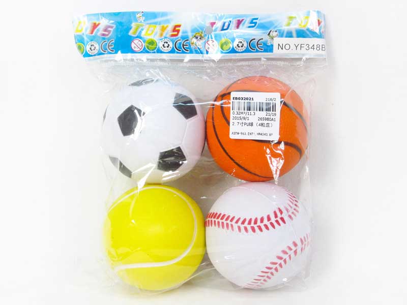 2.7inch PU Ball（4in1） toys