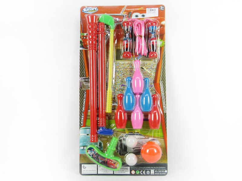 Golf Game & Jump Rope & Bowling Game toys