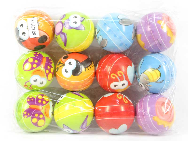 6.3CM Pu Ball(12in1) toys