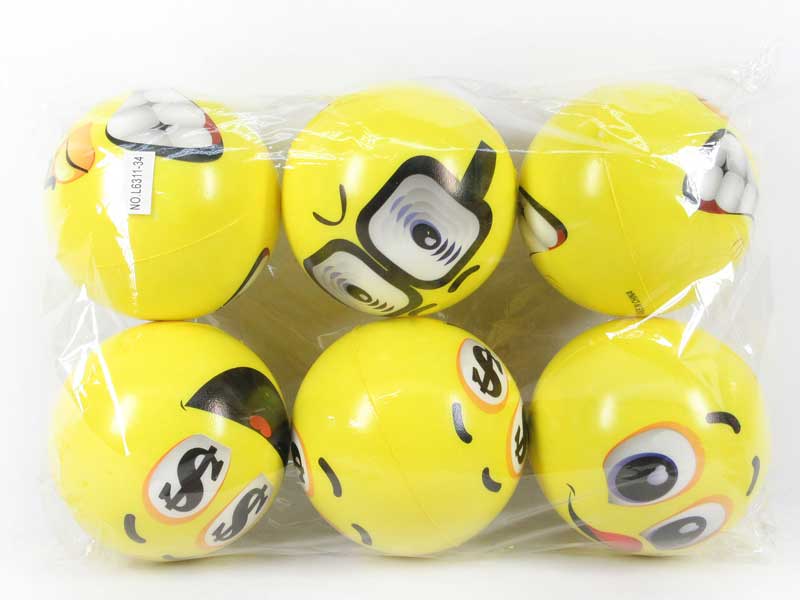 12CM Pu Ball(6in1) toys