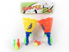 2in1 Cast Catcher & Bowling Game