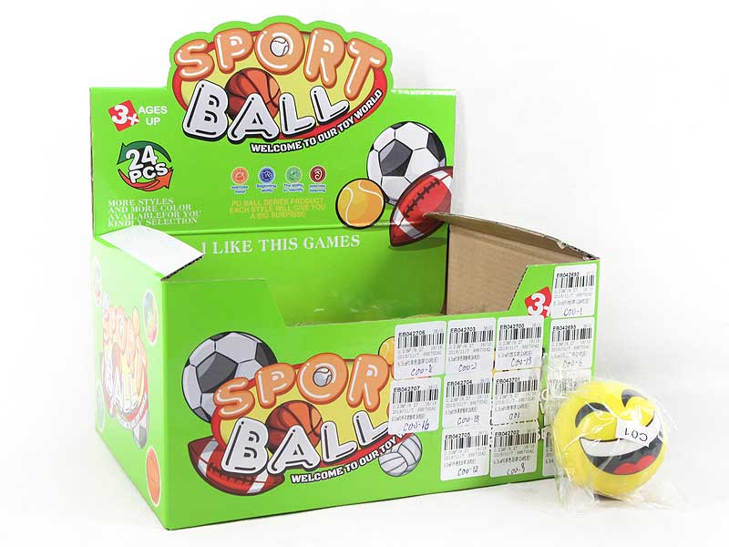 6.3cm PU Ball((24in1) toys