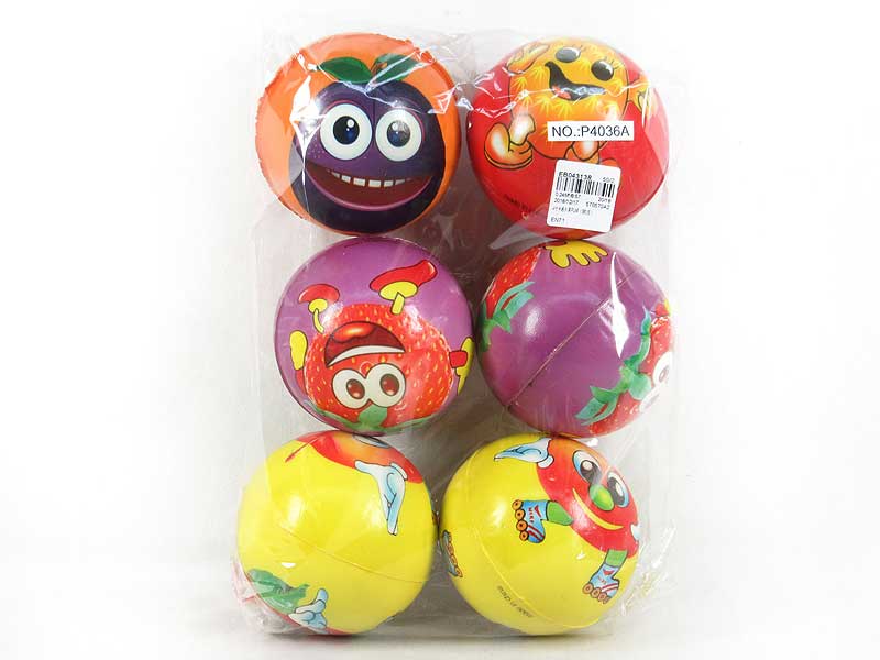 4inch Ball PU Ball(6PCS) toys