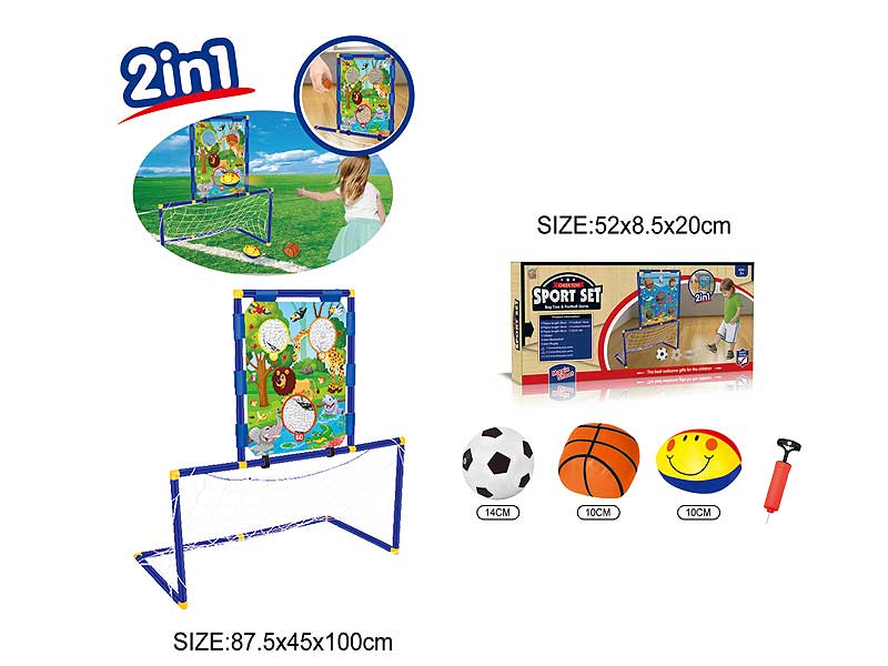 2in1 Football Set & Three Hole Rack toys