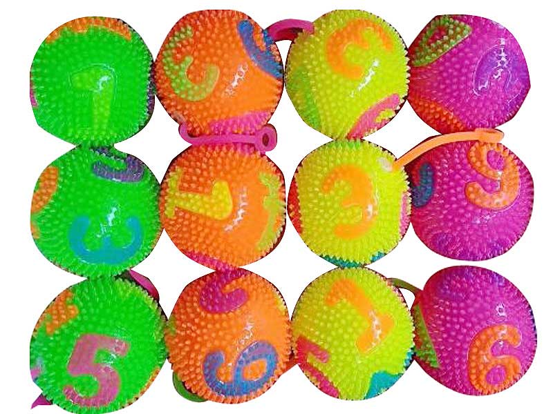 7.5cm Massage Ball W/Whistle(12in1) toys