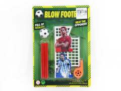 Blowing Football & Whistle