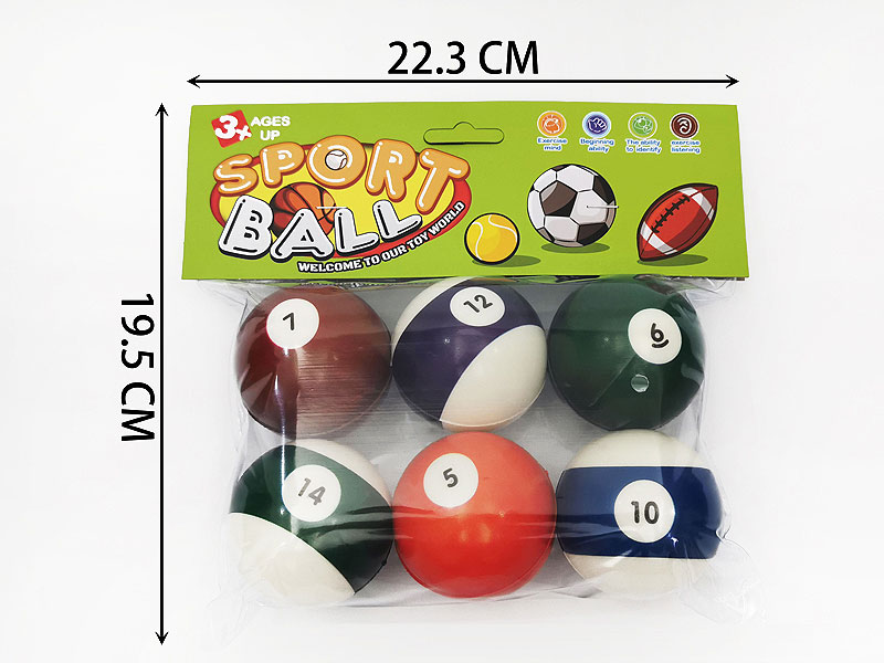 6.3CM PU Ball(6in1) toys