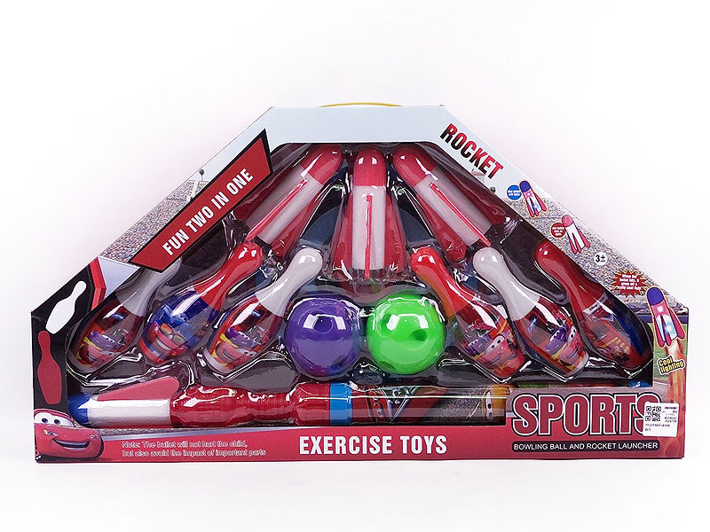 Bowling Game & Rocket Launcher toys