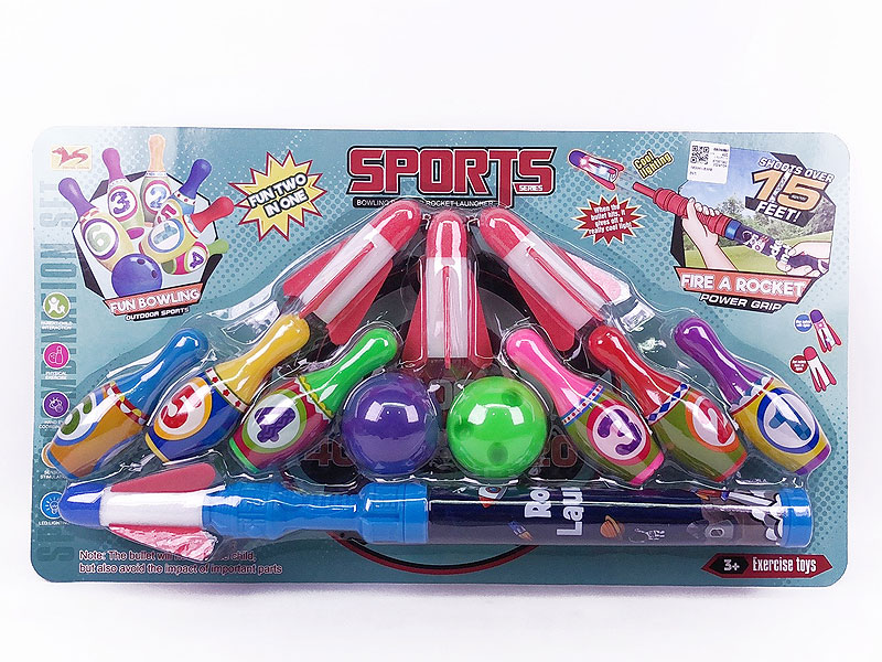 Bowling Game & Rocket Launcher toys