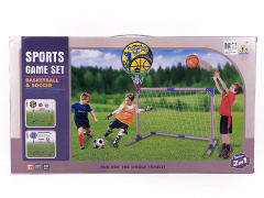 2in1 Football Gate Basketball Set toys