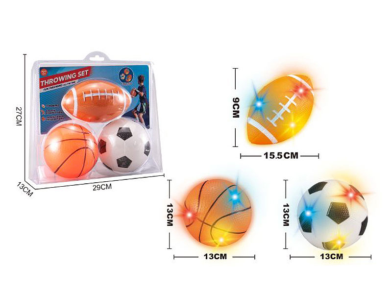 Basketball Football Rugby W/L(3in1) toys