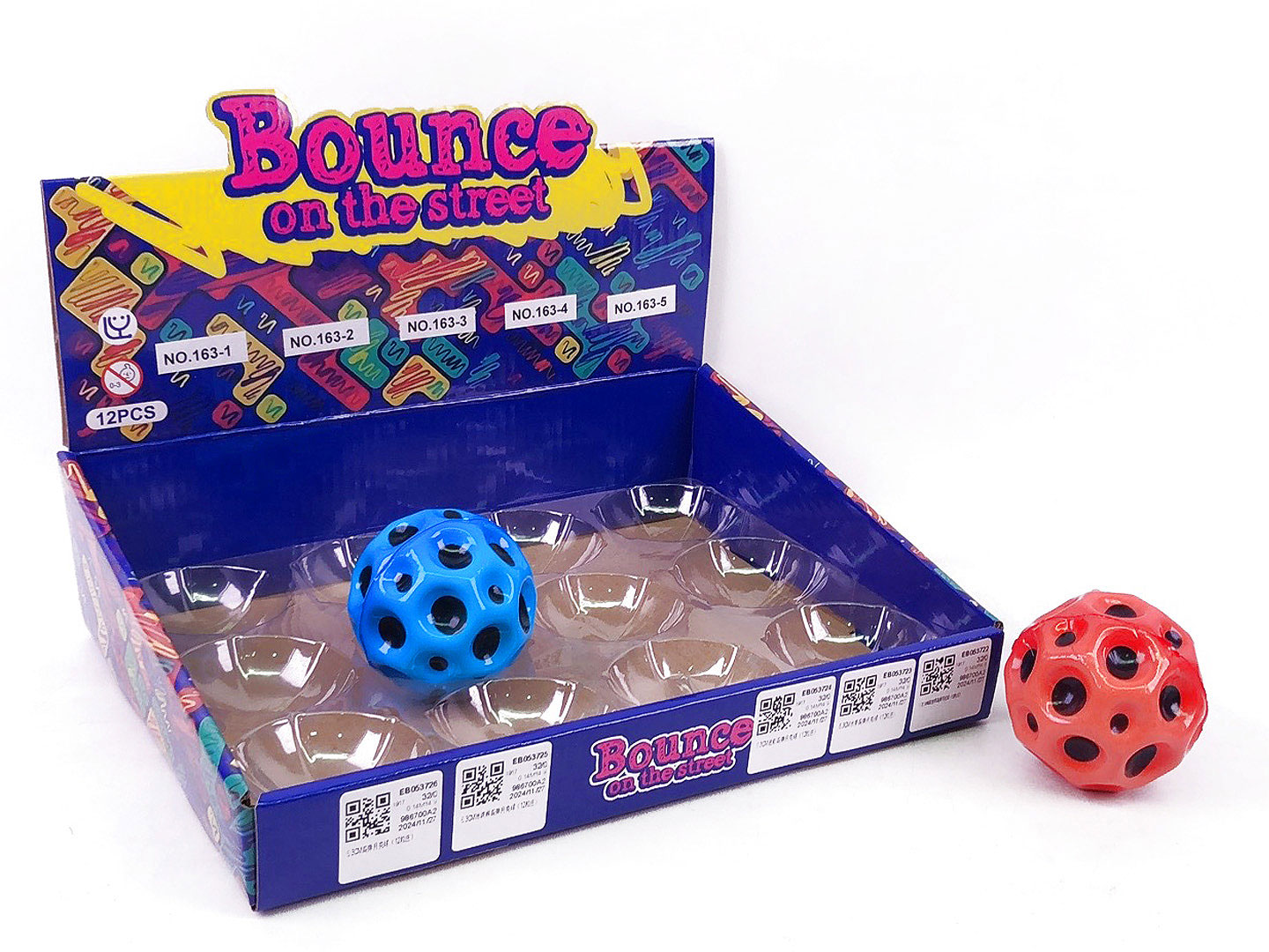 6.3CM Bounce Ball(12in1) toys