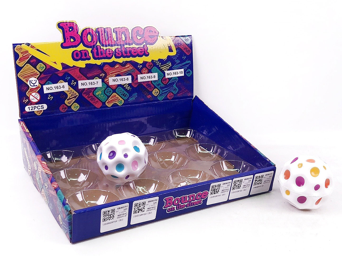 6.3CM Bounce Ball(12in1) toys