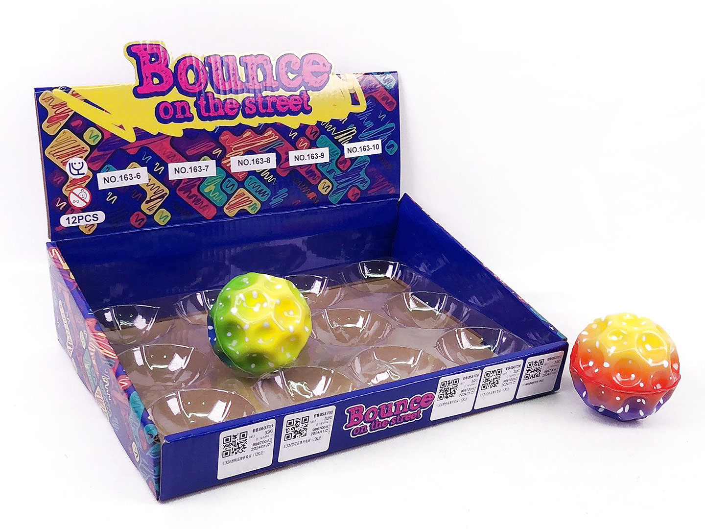 6.3CM Bounce Ball(12in1) toys