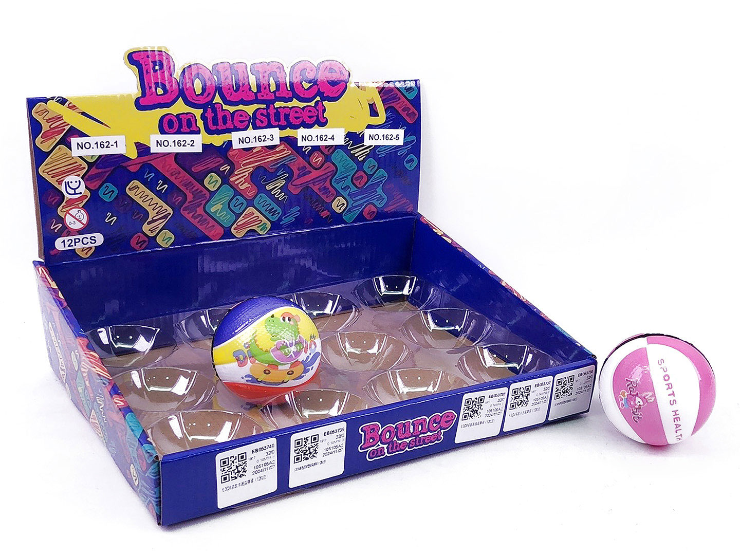 6.3CM Bounce Ball(12in1) toys