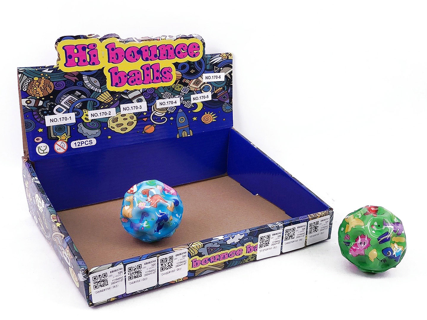 7CM Bounce Ball(12in1) toys