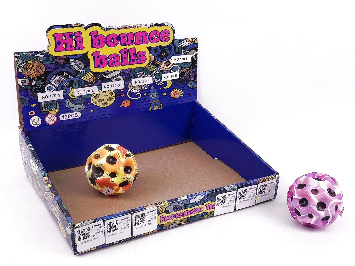 7CM Bounce Ball(12in1) toys