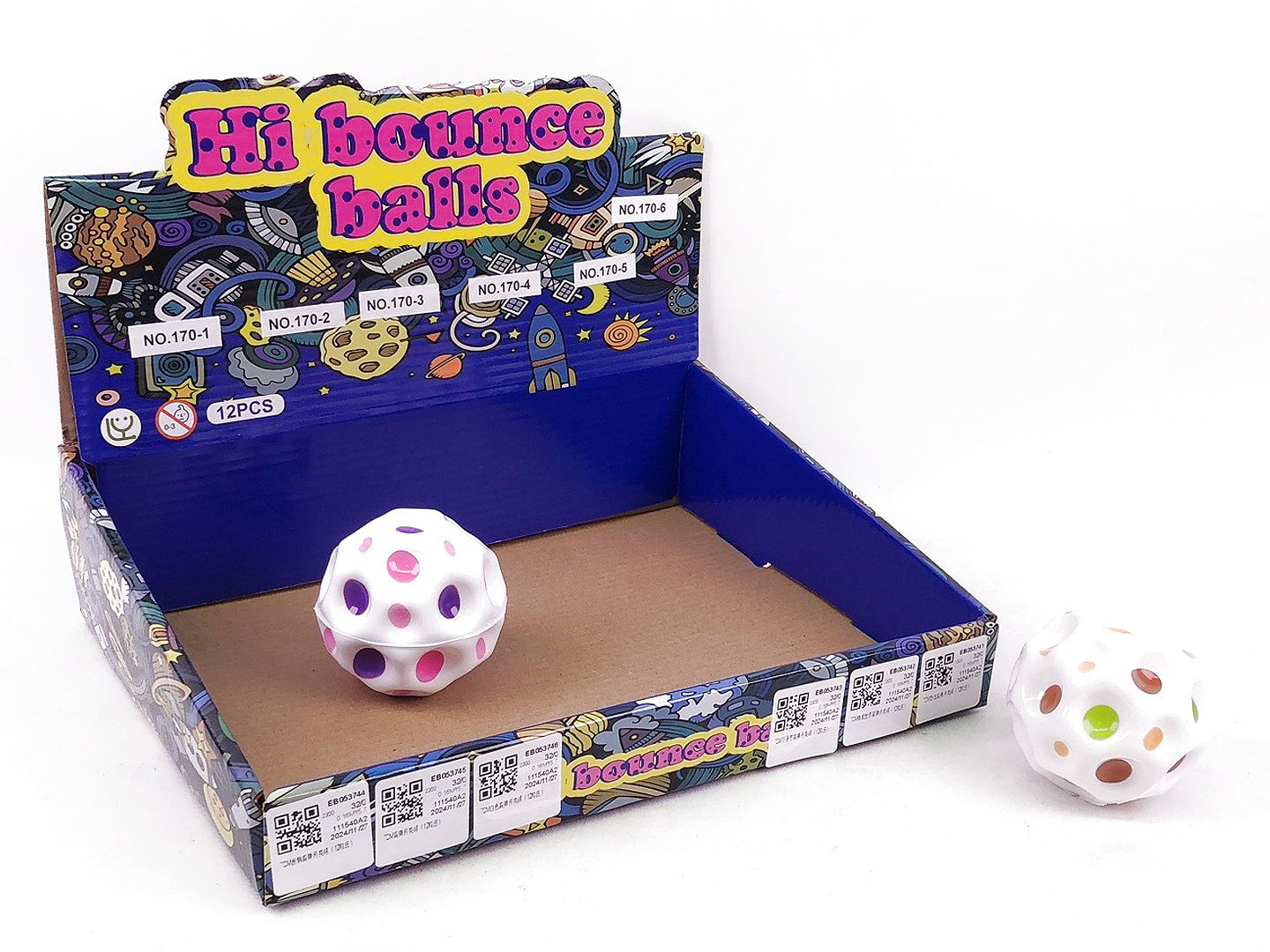 7CM Bounce Ball(12in1) toys