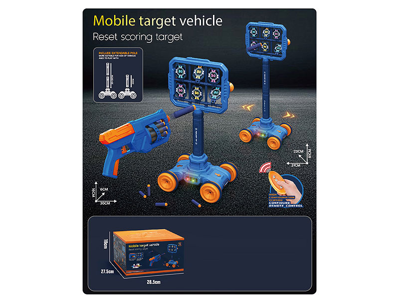 Mobile Target Vehicle Reset Scoring Target toys