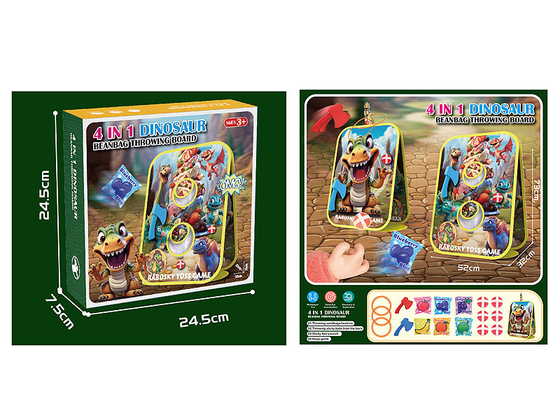 4in1 Dinosaur Beanbag Throwing Board toys