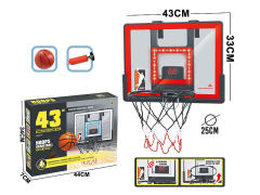 计分带红灯可折可扣加强吹瓶透明挂式篮球板