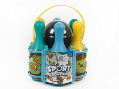 卡通恐龙保龄球