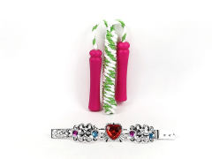 直把跳绳+电镀手环